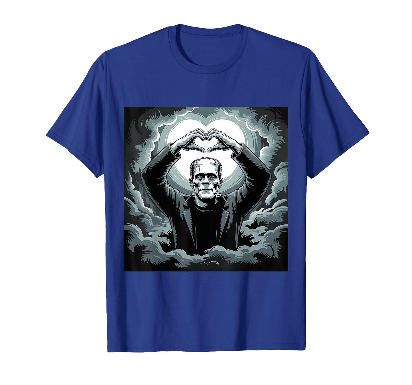 Cute Frankenstein Shirt Heart Hands Halloween T-Shirt