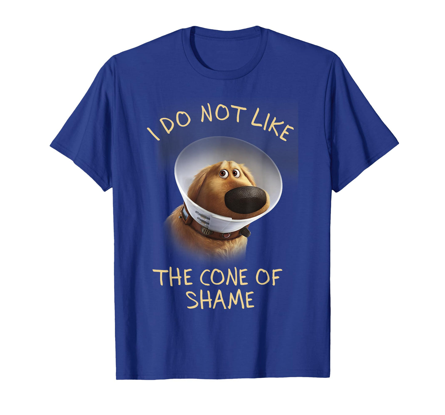 Disney Pixar Up Dug Sad Cone of Shame Graphic T-Shirt T-Shirt