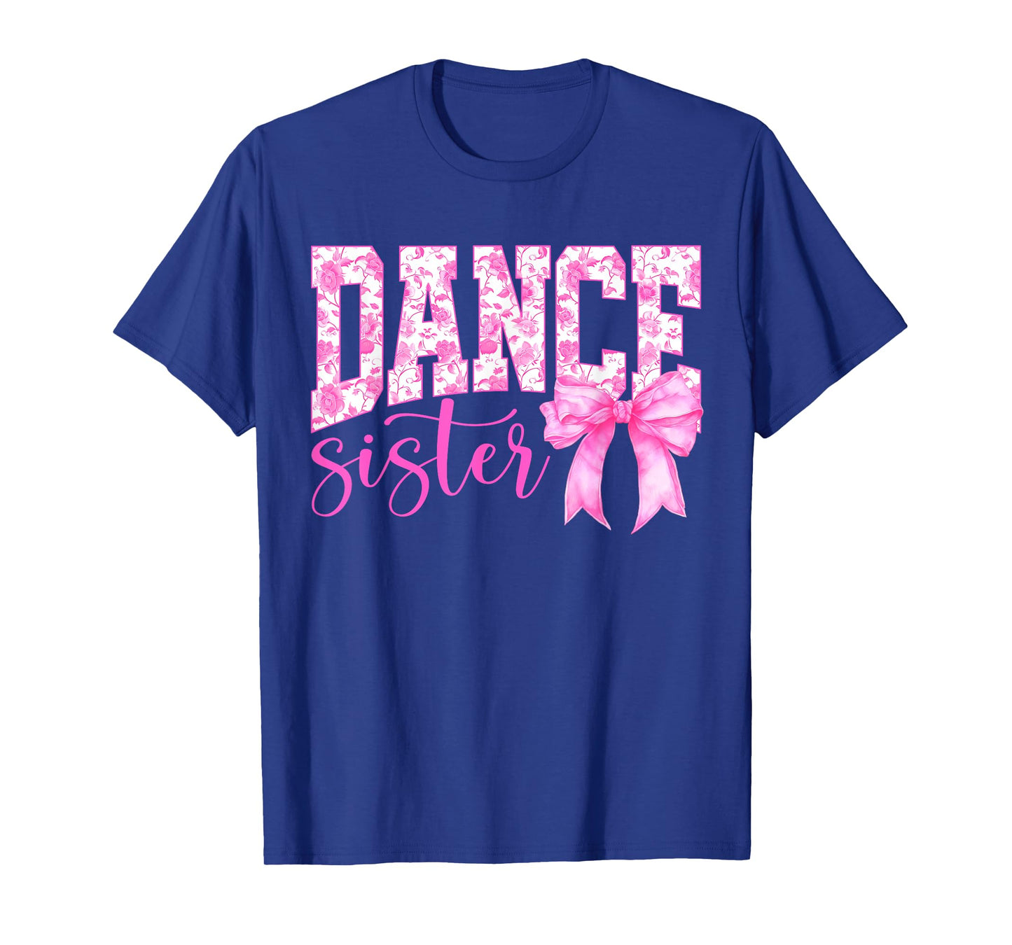 Retro Dance Sister Pink Coquette Bow Game Day Season Women T-Shirt