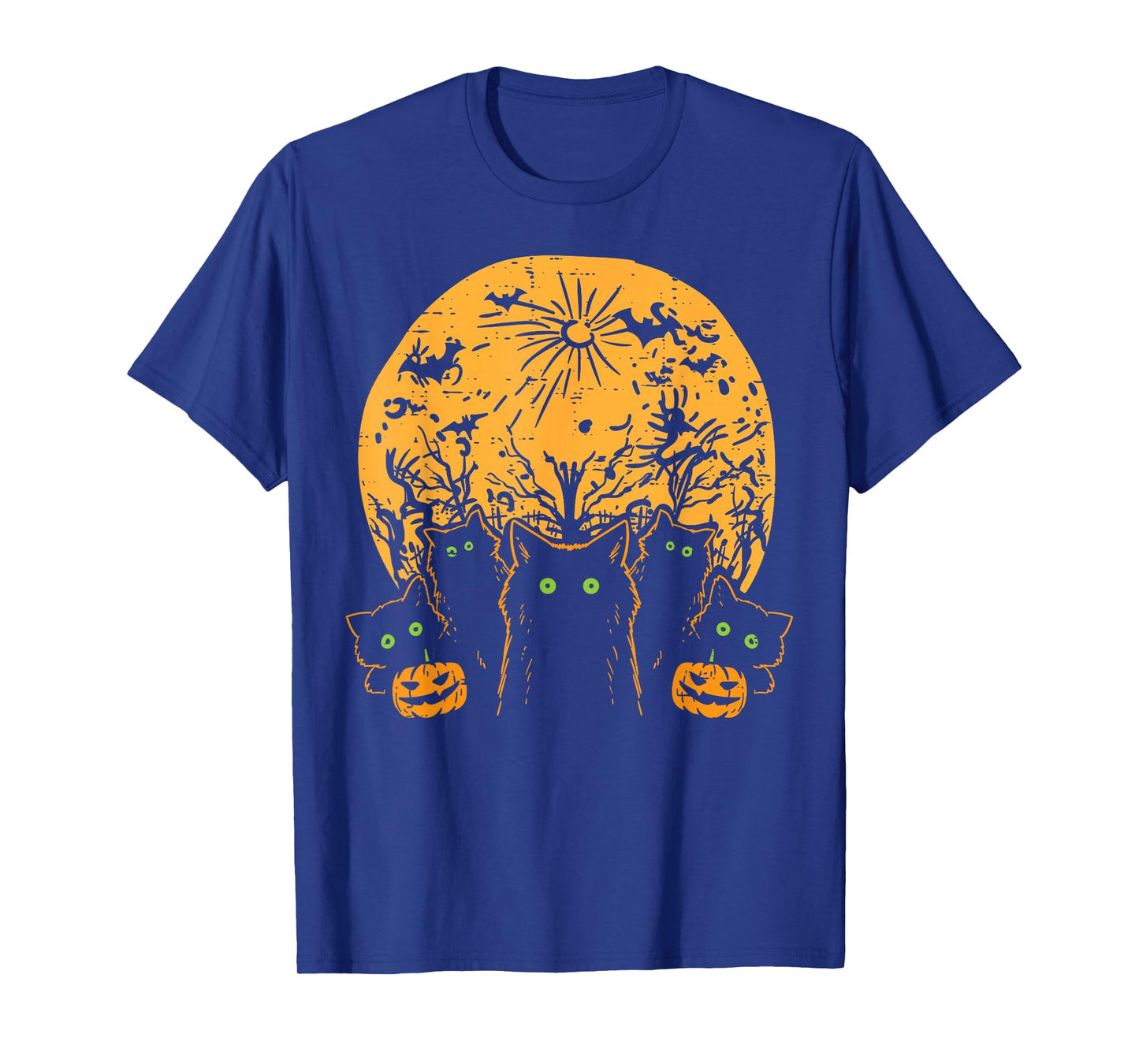 Black Cats Full Moon Halloween Animal Pet Men Women Kids T-Shirt