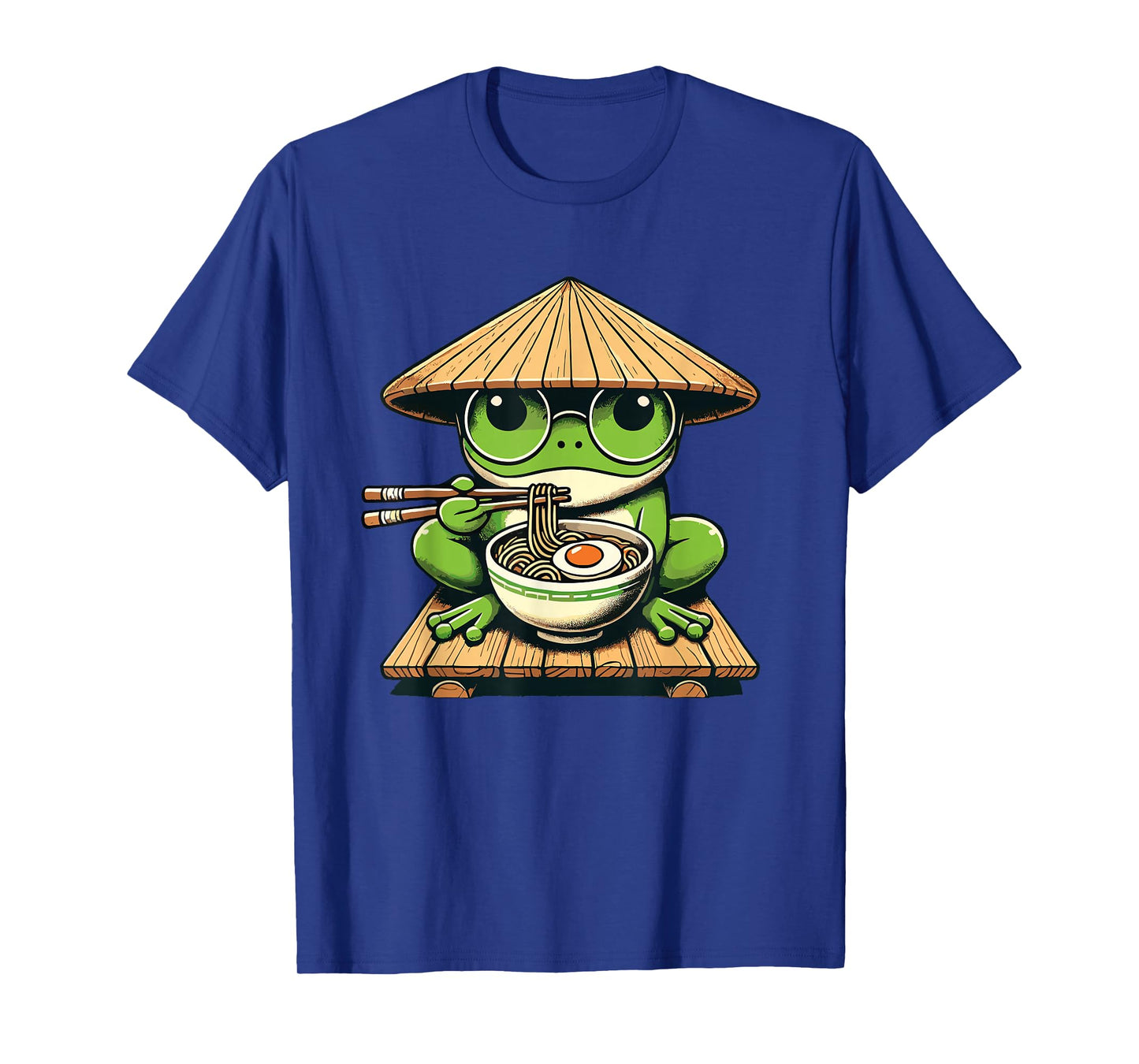 Frog Eating Ramen Noodles, Japanese Kawaii & Anime Lovers T-Shirt