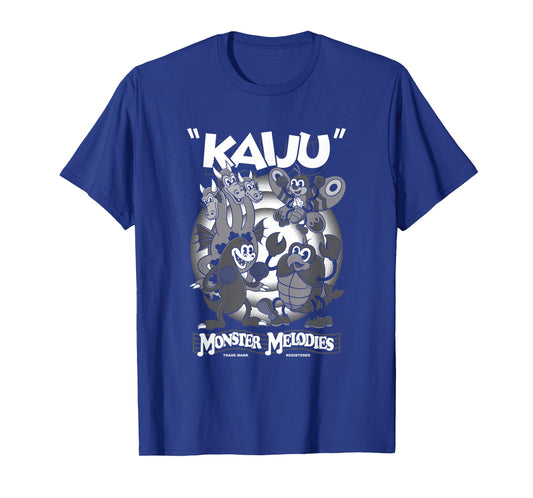 Monster Melodies - Vintage Cartoon Kaiju - Creepy Cute Goth T-Shirt