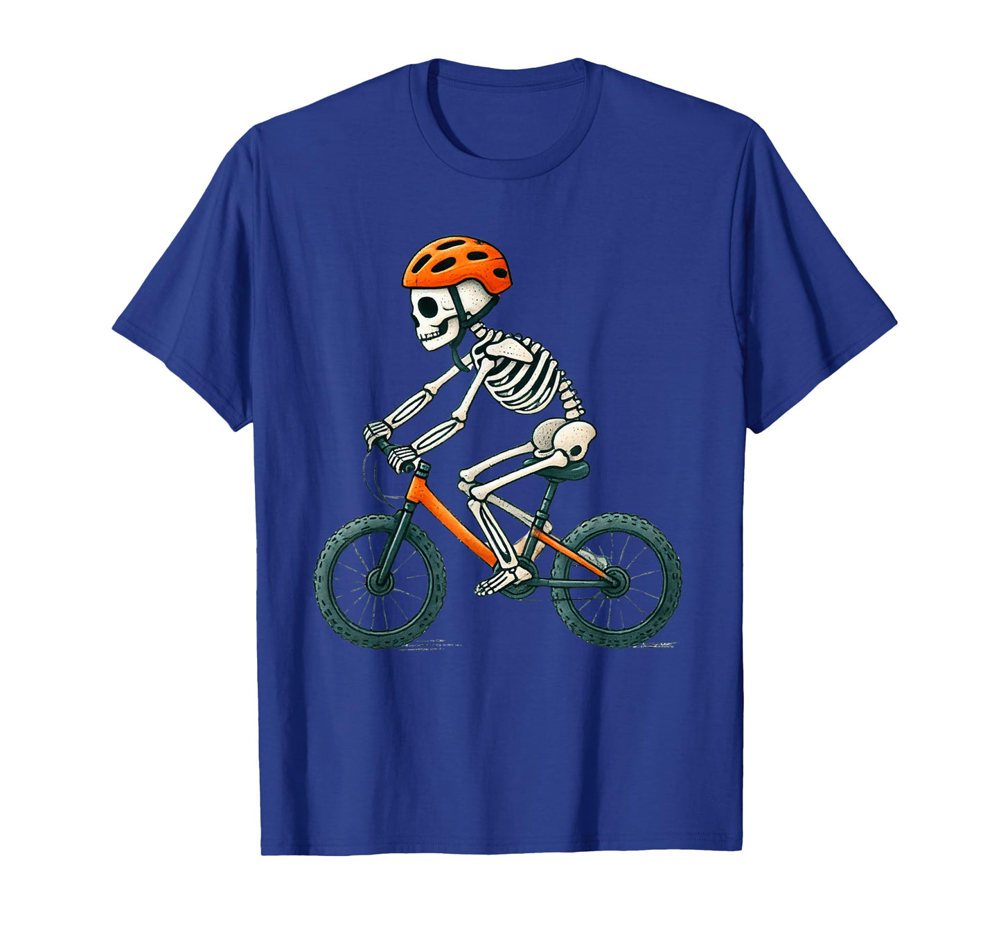 Skeleton Biking Cycling Halloween Funny Biker for Boys Kids T-Shirt
