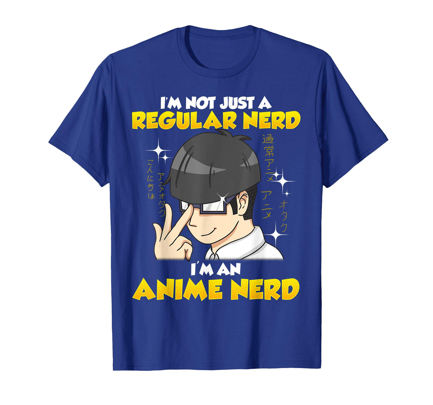 Anime Nerd Kawaii Chibi Otaku Manga Boy with Glasses T-Shirt