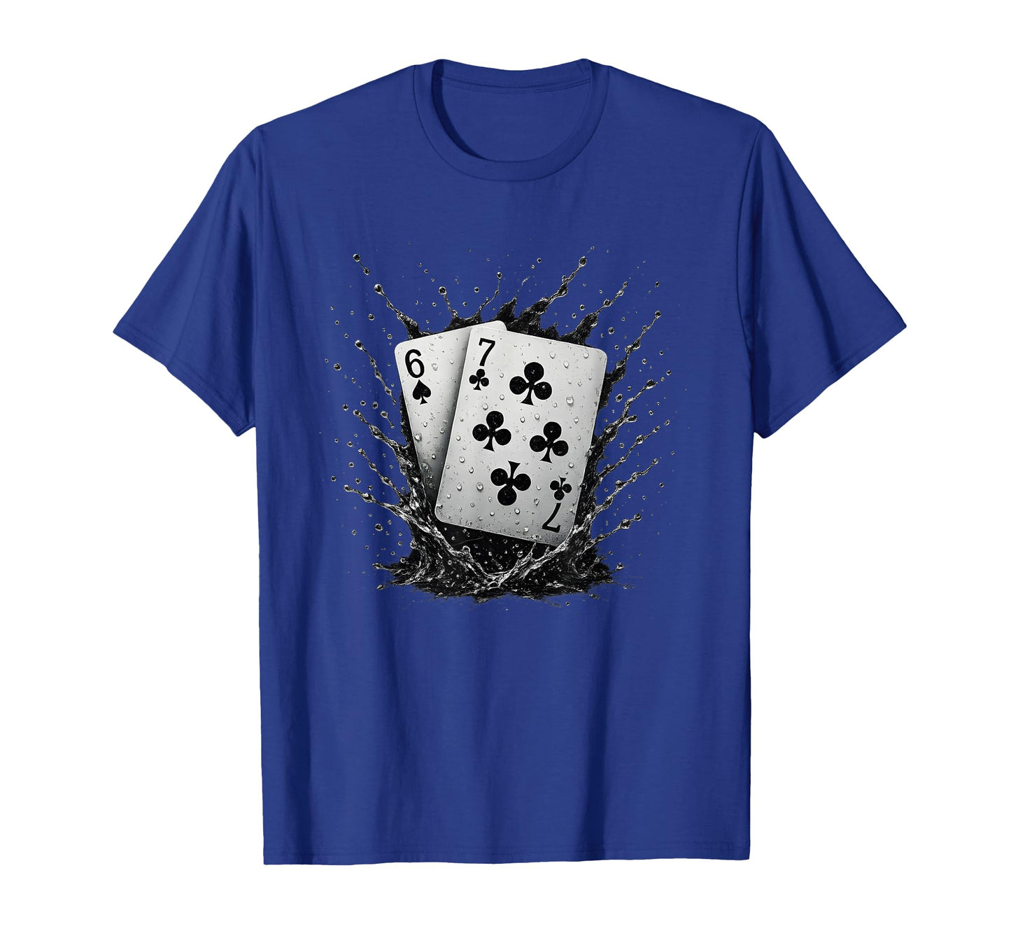 67 Playing Cards Six Seven Meme Card Game Poker Casino Fans T-Shirt