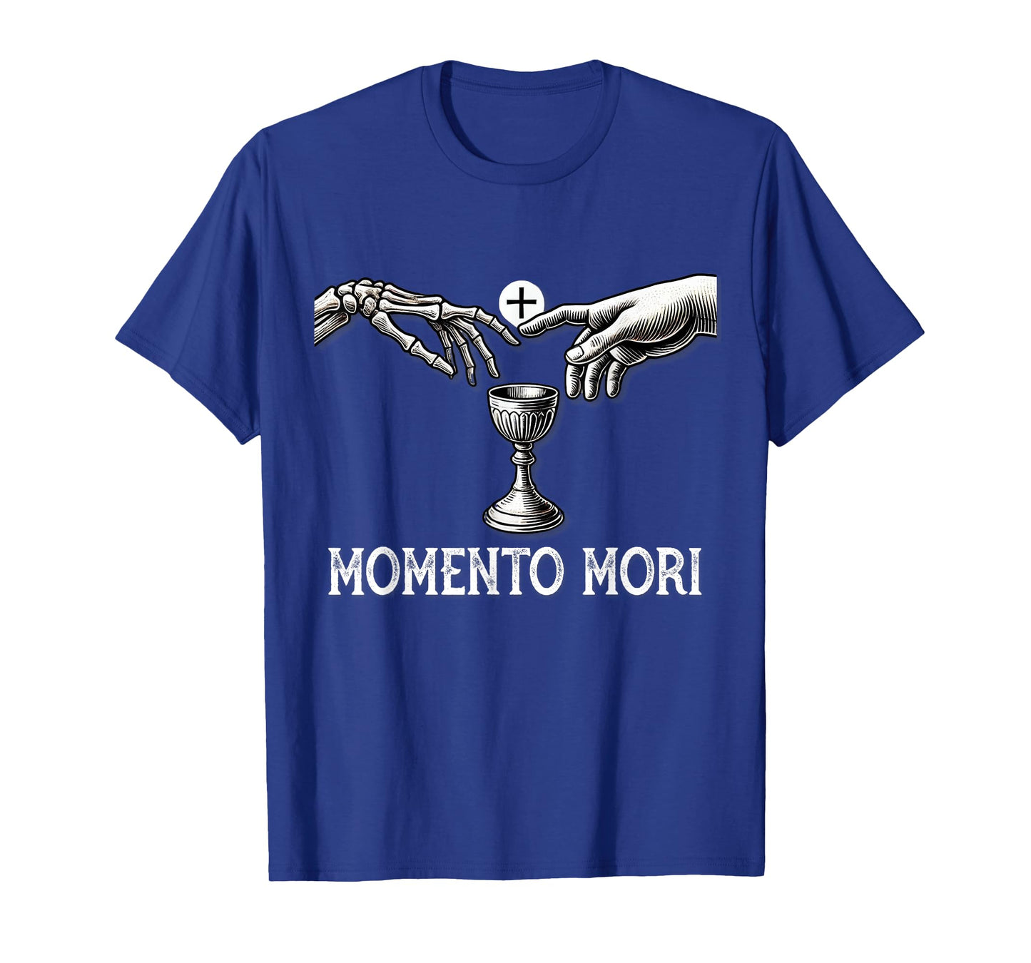 Memento Mori Catholic Eucharist Traditional Latin Mass Skull T-Shirt