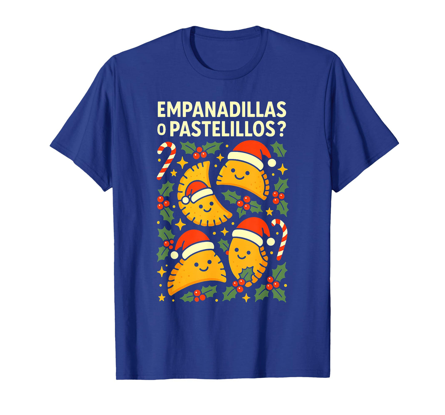 Empanadillas o Pastelillos Puerto Rico Christmas Design T-Shirt