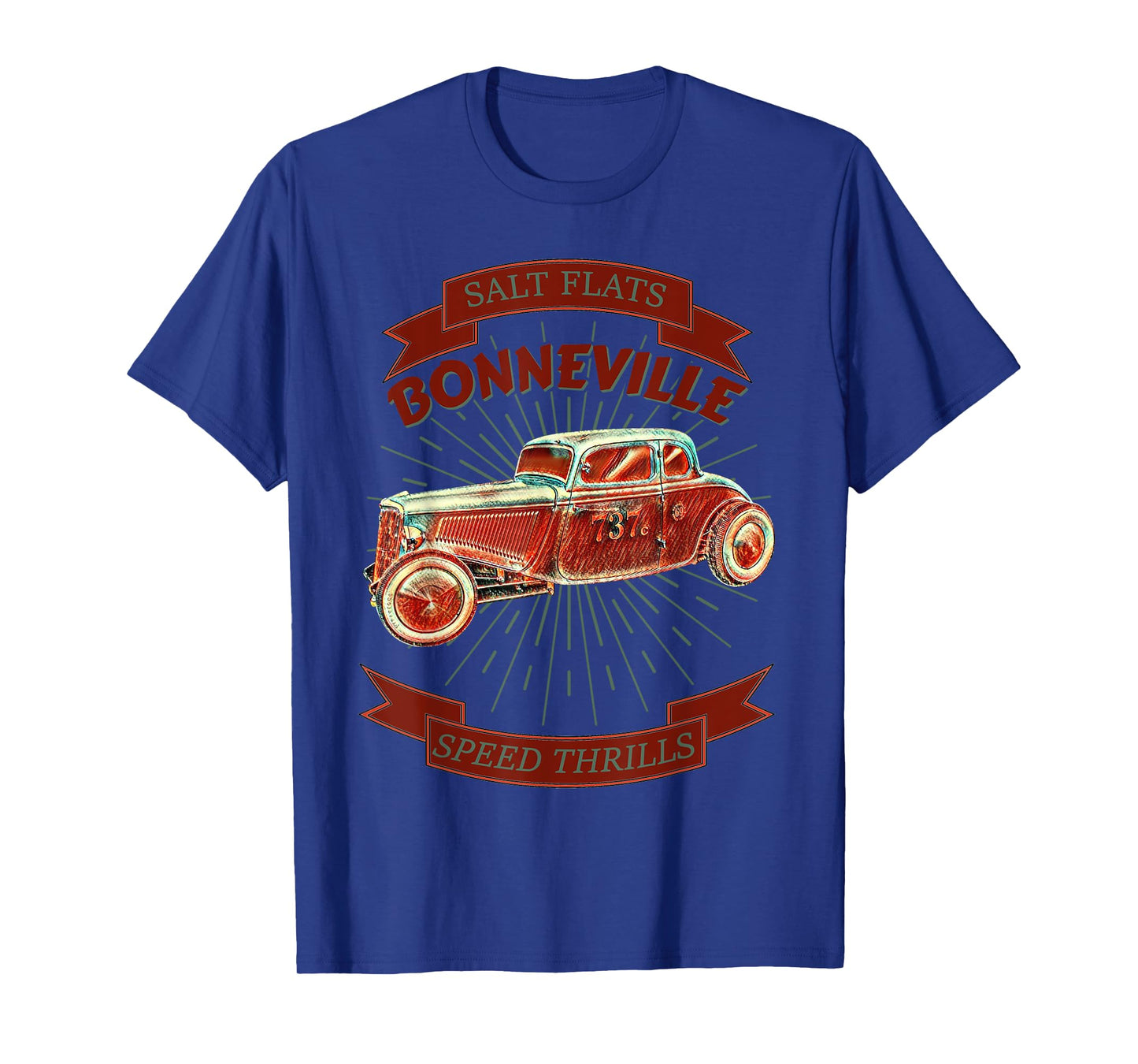 Bonneville Salt Flats Vintage Retro Hot Rod Race Car T-Shirt