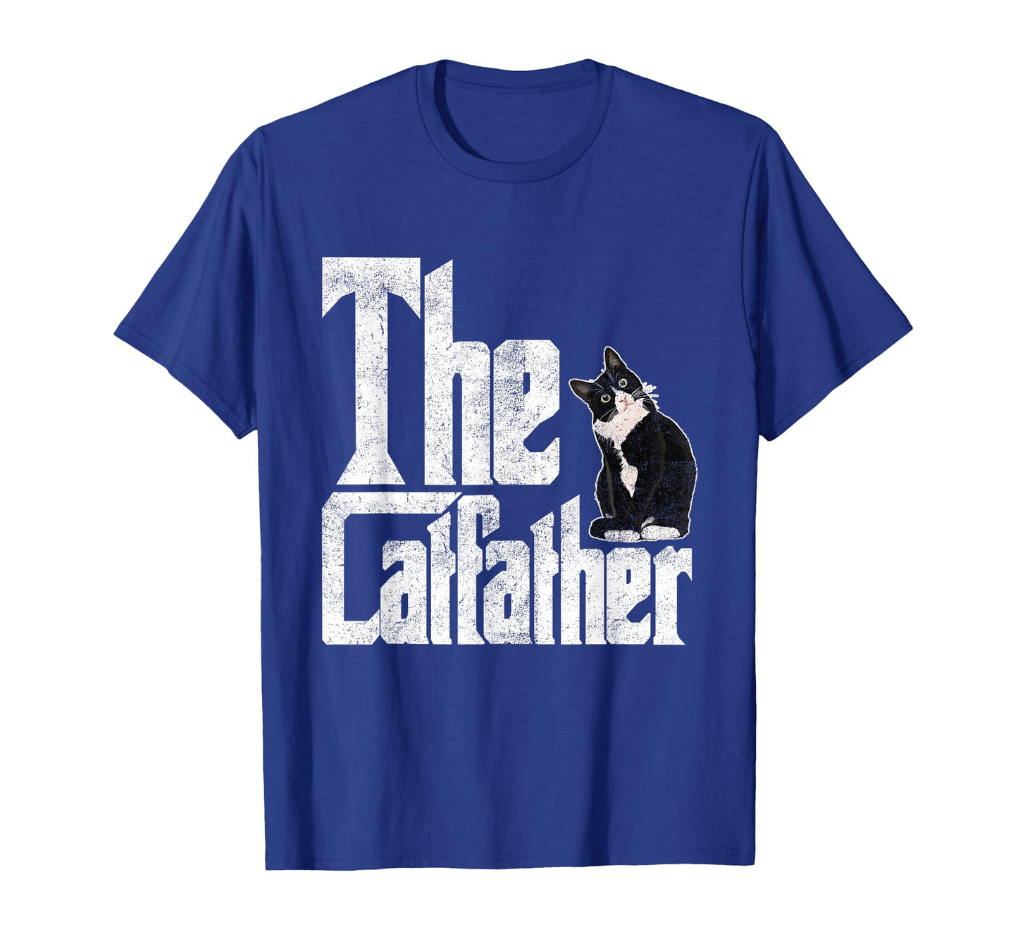 The Catfather Cat Father Mafia Whiskers Male Daddy T-Shirt Small