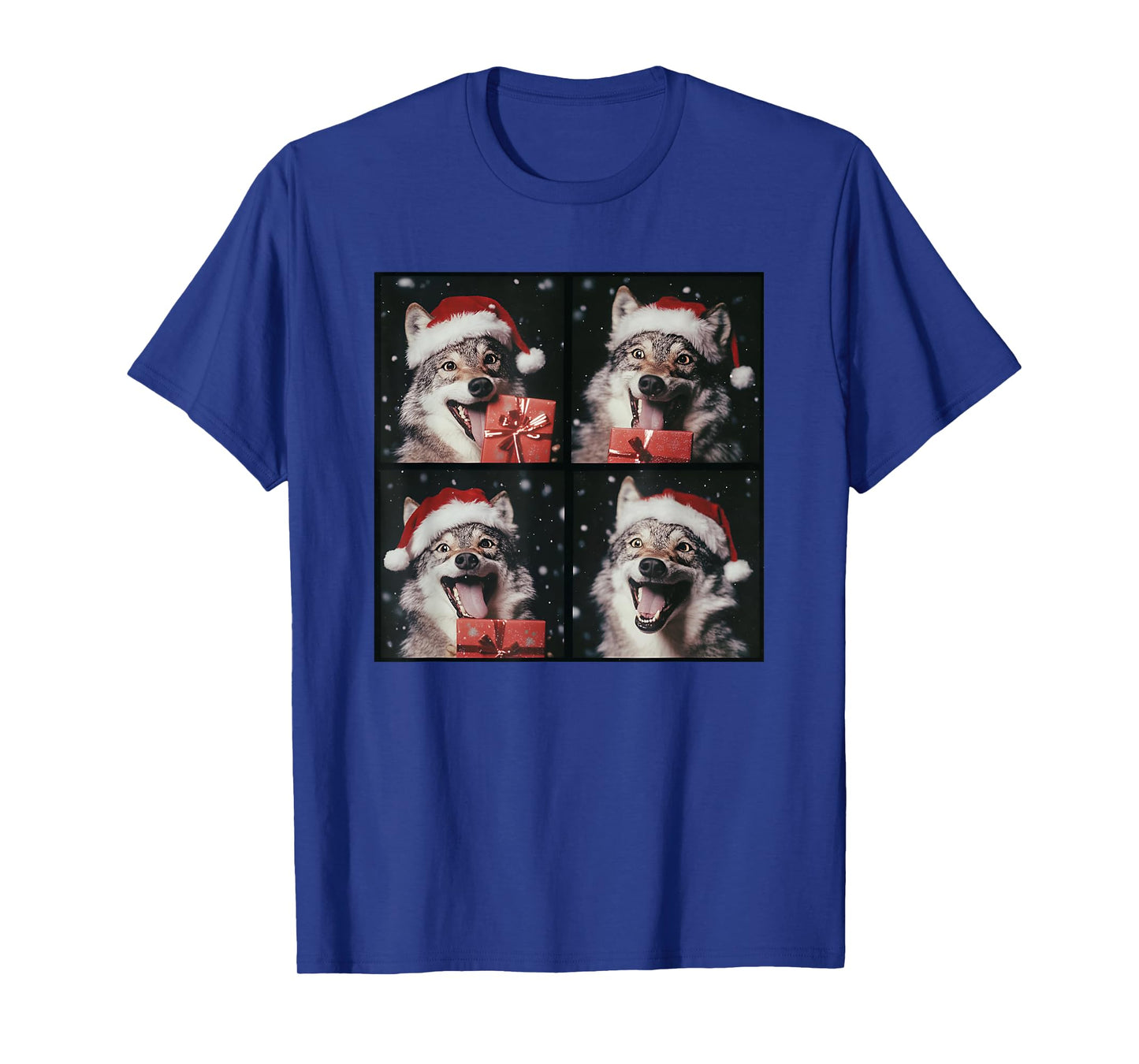 Funny Wolf Christmas T-Shirt