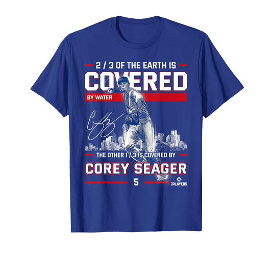 Corey Seager Covered Texas TX MLBPA T-Shirt