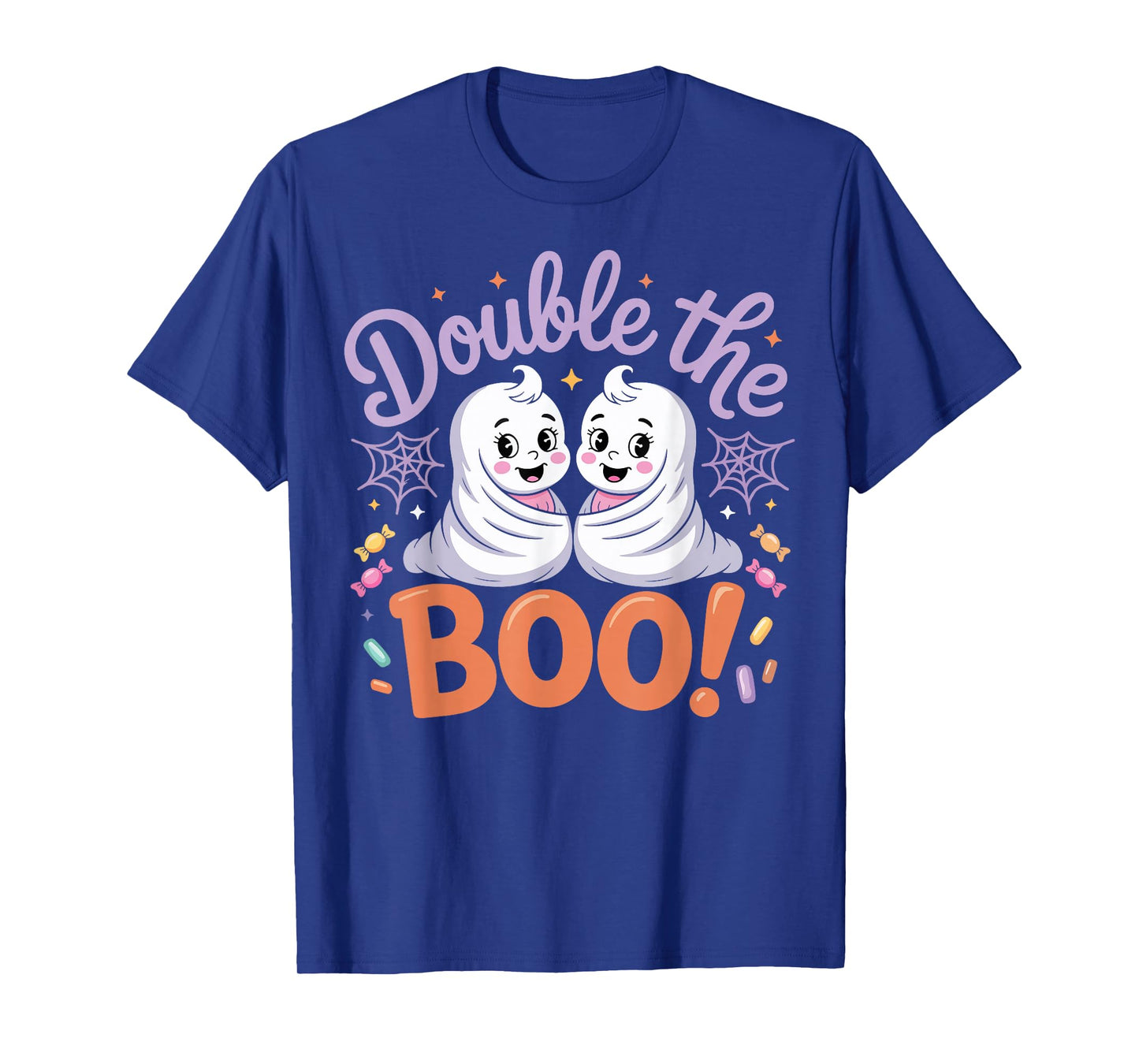 Pregnant Mom Halloween Costume Twins Pregnancy Announcement T-Shirt