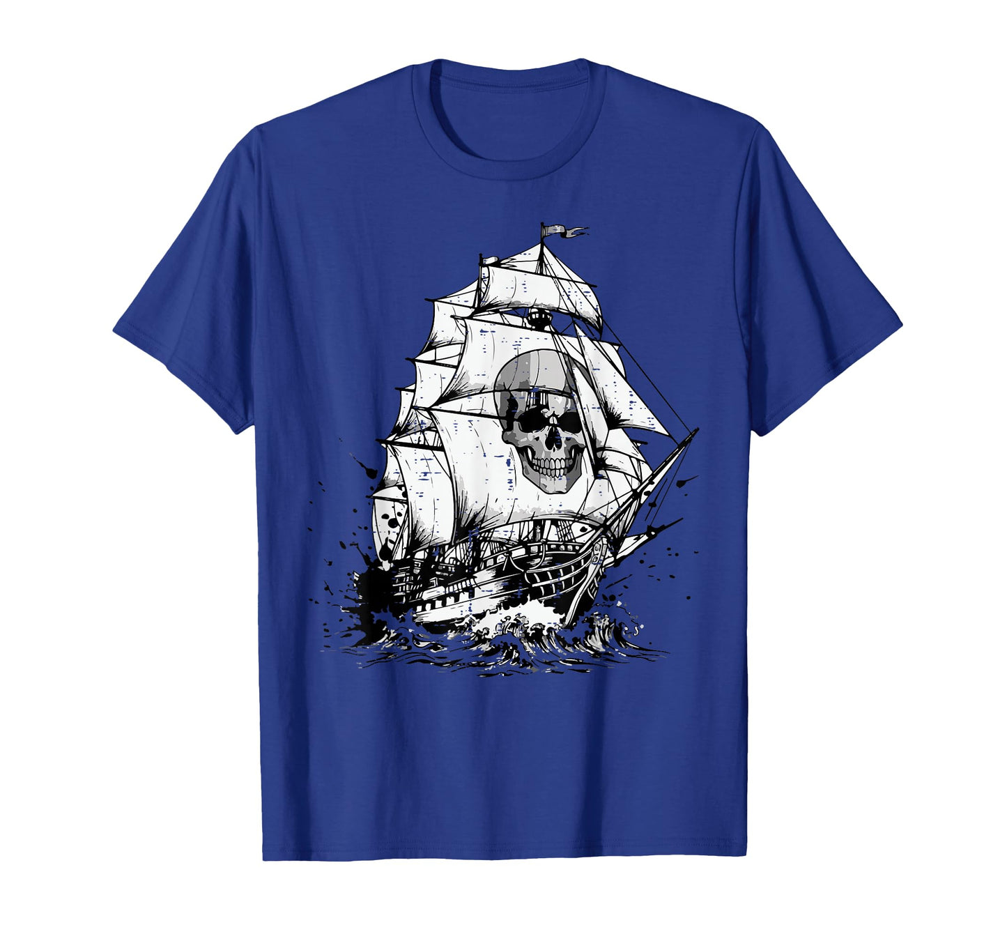 Pirate Ghost Ship Skull Vintage Costume Men Women Boys Kids T-Shirt