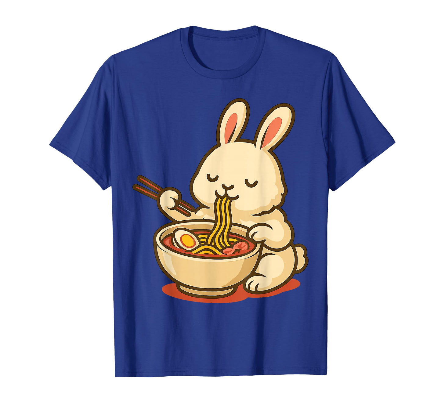 Rabbit Bunny Eating Ramen Noodles T-Shirt