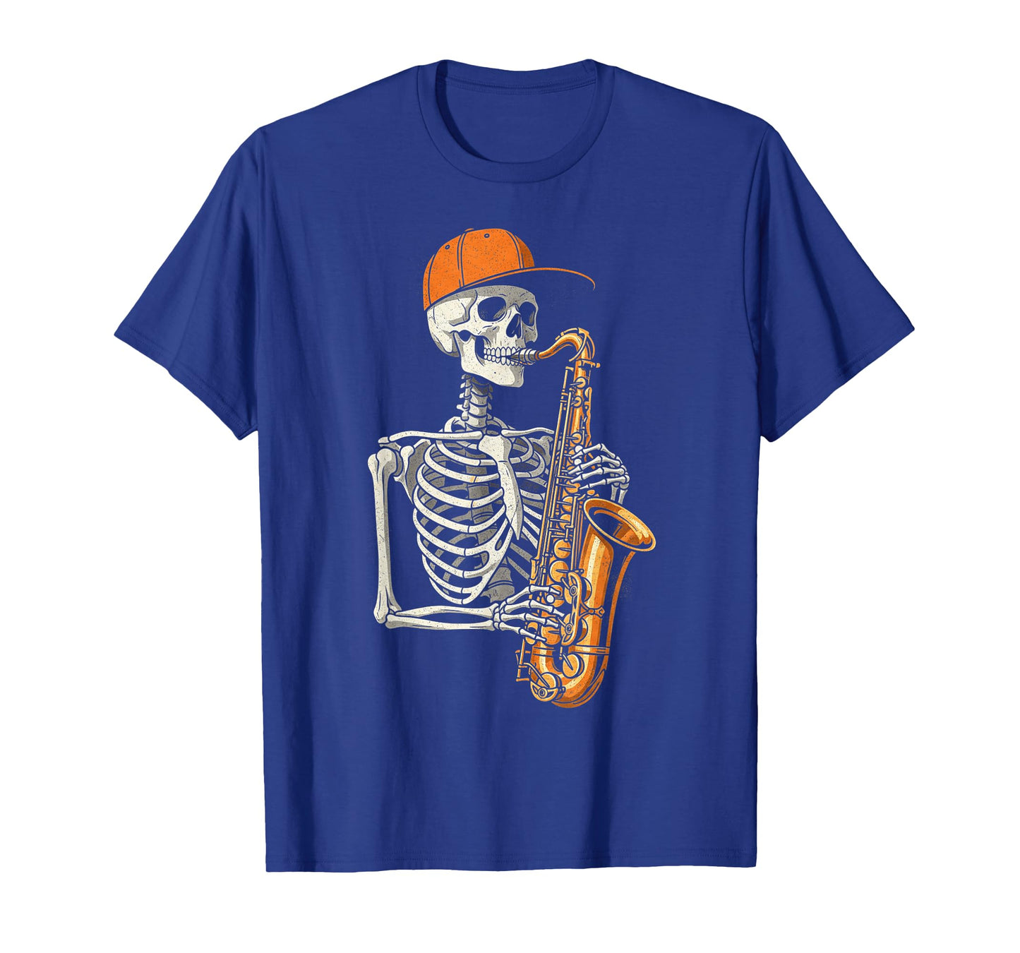Skeleton Saxophone Halloween Funny Spooky Skeleton Saxophone T-Shirt