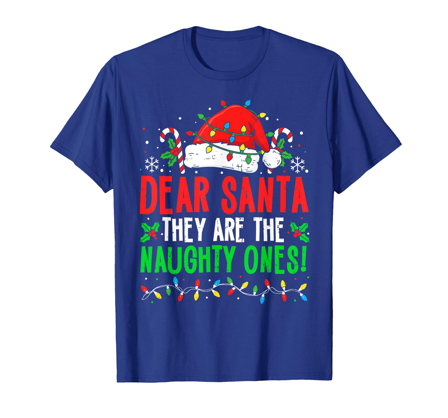 Dear Santa They're The Naughty Ones Funny Christmas Kid Boys T-Shirt