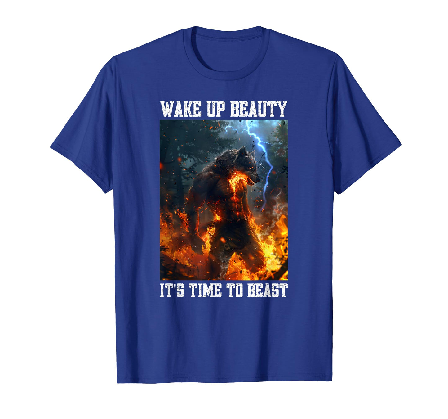 Cringe Wolf Wake Up Beauty Cringy Alpha Wolf Cringey T-Shirt