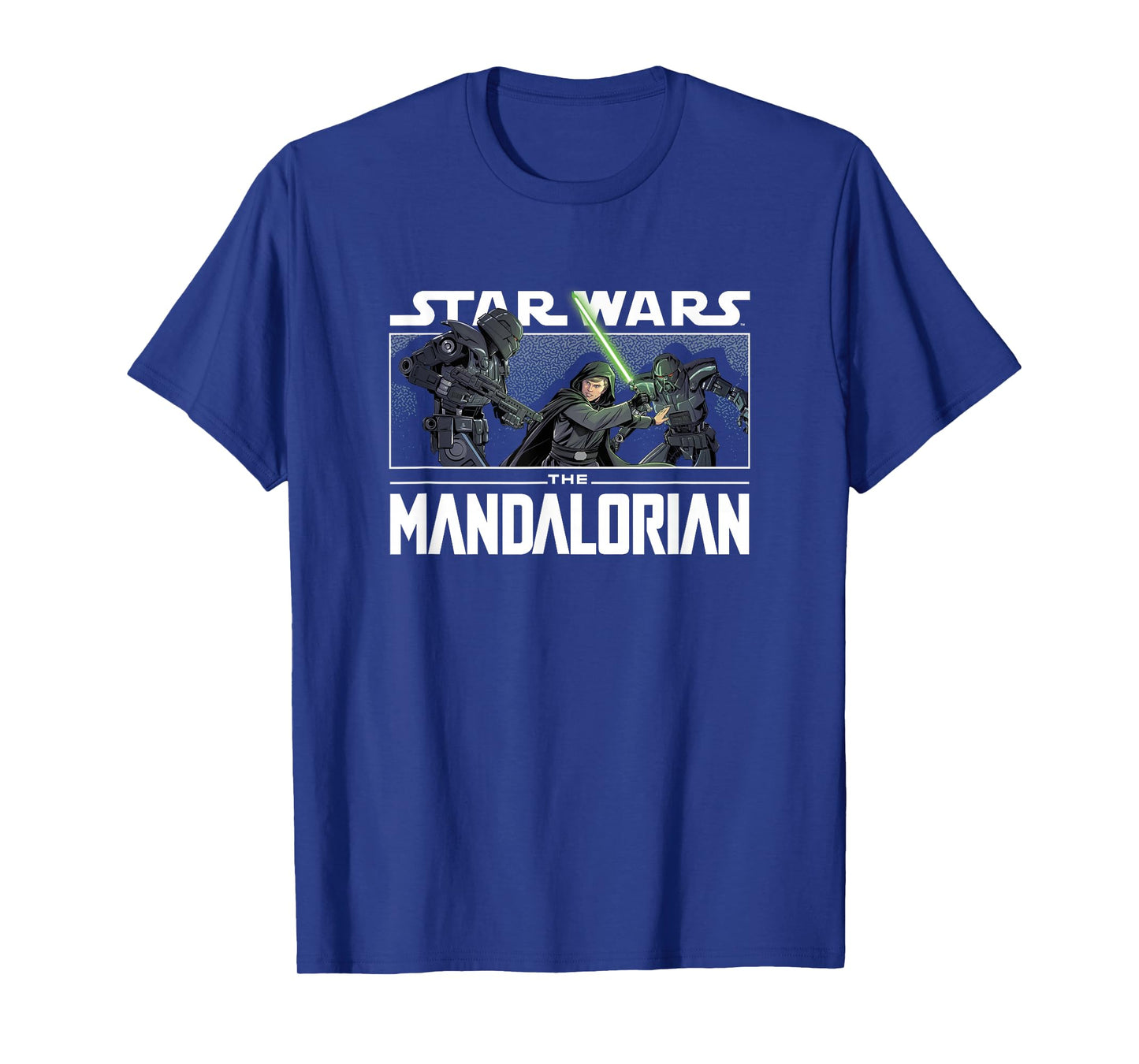 Star Wars: The Mandalorian Luke Skywalker Vs. Dark Troopers T-Shirt