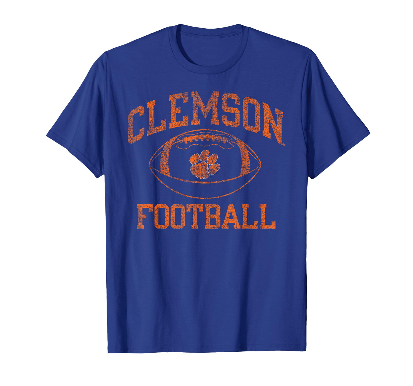 Elite Authentics Purple Clemson Tigers Football T-Shirt, Men's, Small, Short Sleeve, Crew Neck, Polyester 100%, Officially Licensed, Clemson Fans, Students, Alumni, and Families