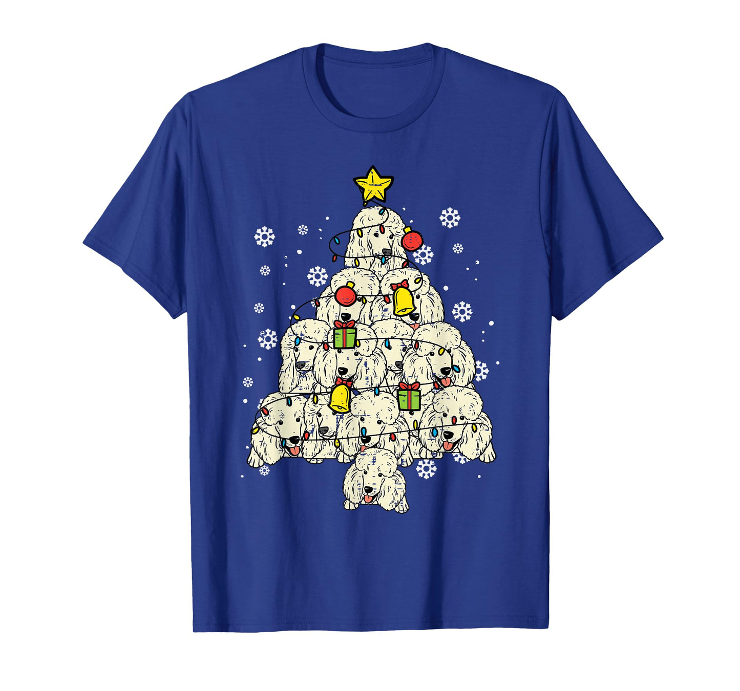 Poodle Christmas Tree Cute Xmas Dog Lover Men Women Kids T-Shirt