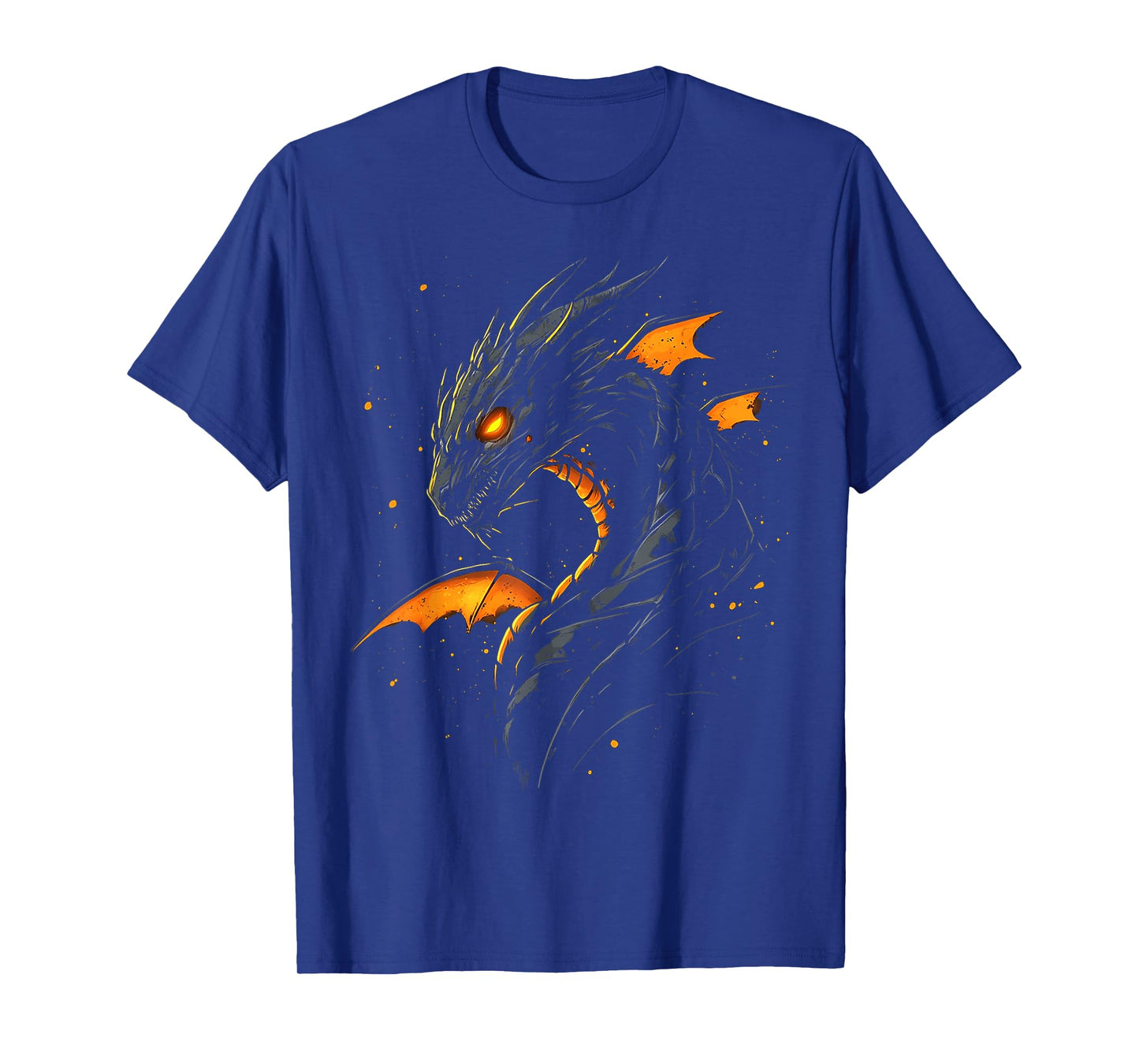 Black Dragon Motif Mythical Artwork Black Dragon T-Shirt