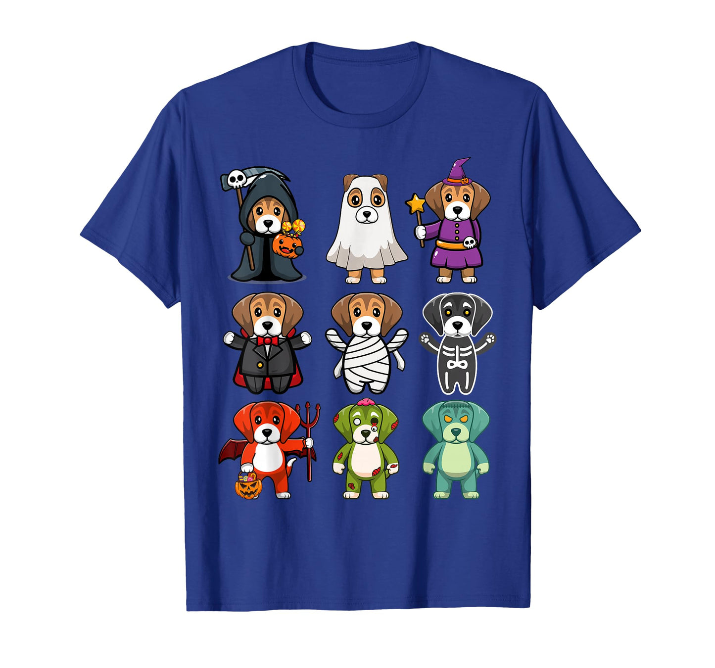 Beagle Dog Spooky Boo-Jee Horror Pumpkin Beagle Halloween T-Shirt