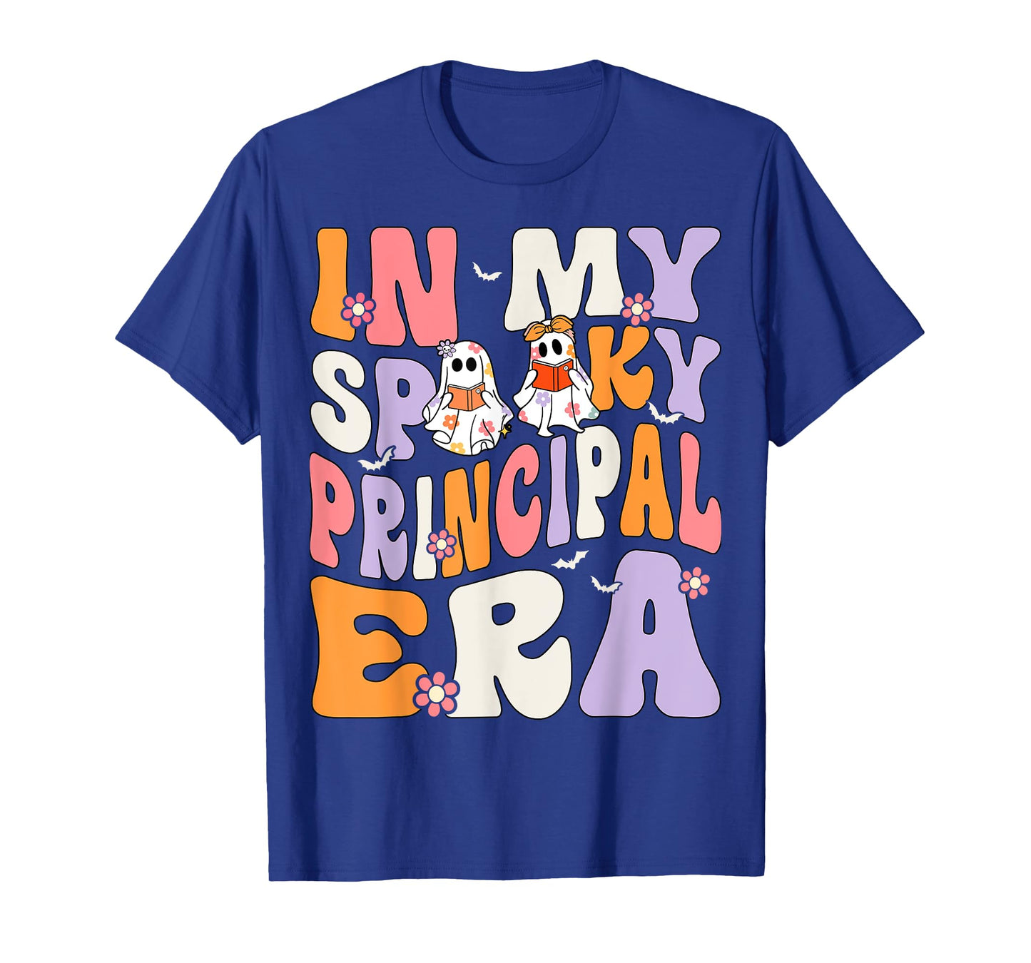 In My Spooky Principal Era Groovy Ghost Halloween T-Shirt