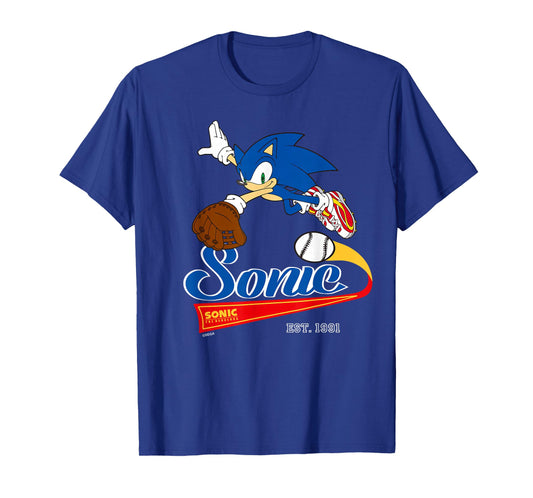 Sonic The Hedgehog - Sonic Baseball Est. 1991 T-Shirt