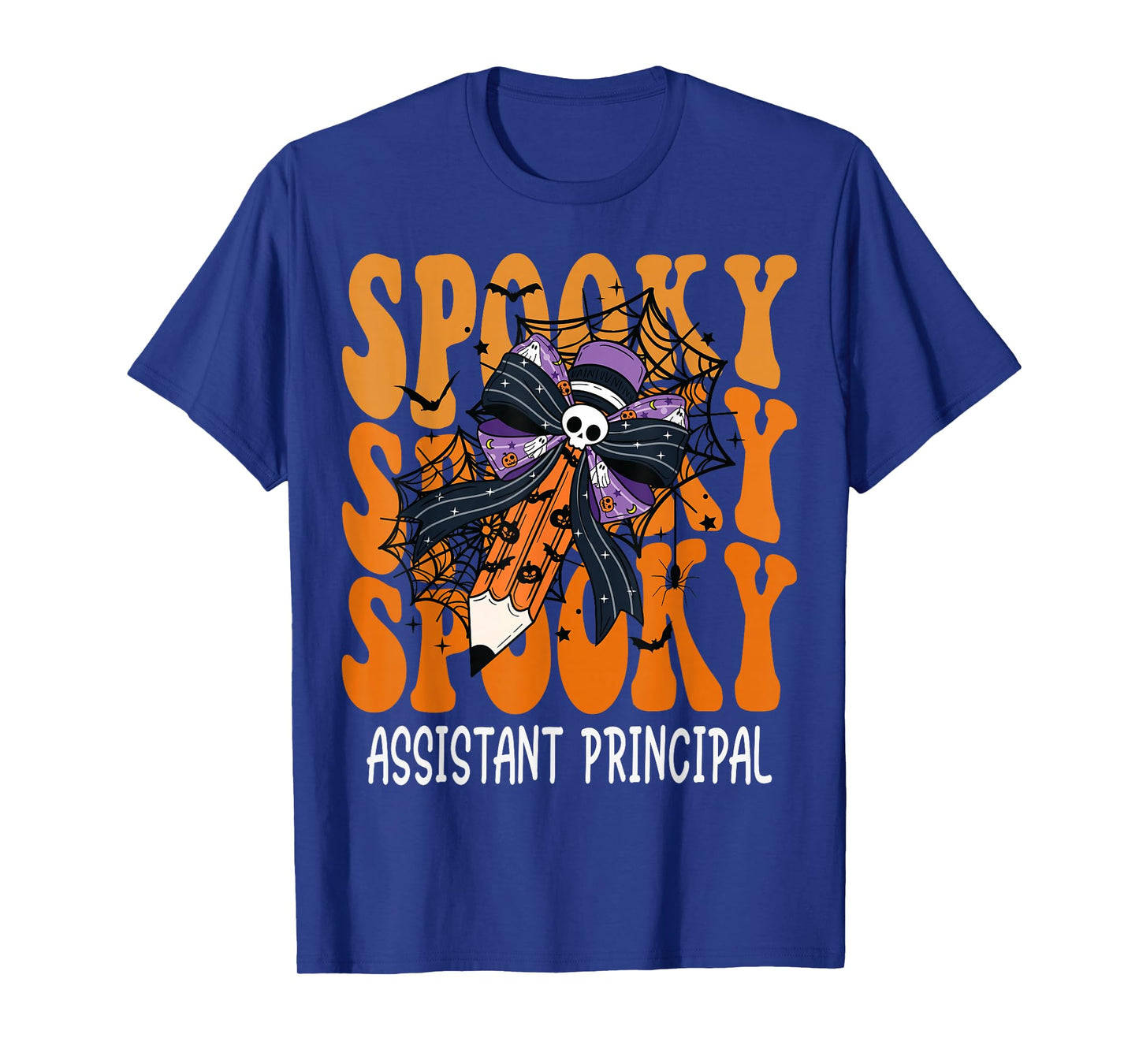 Spooky Assistant Principal Halloween School T-Shirt