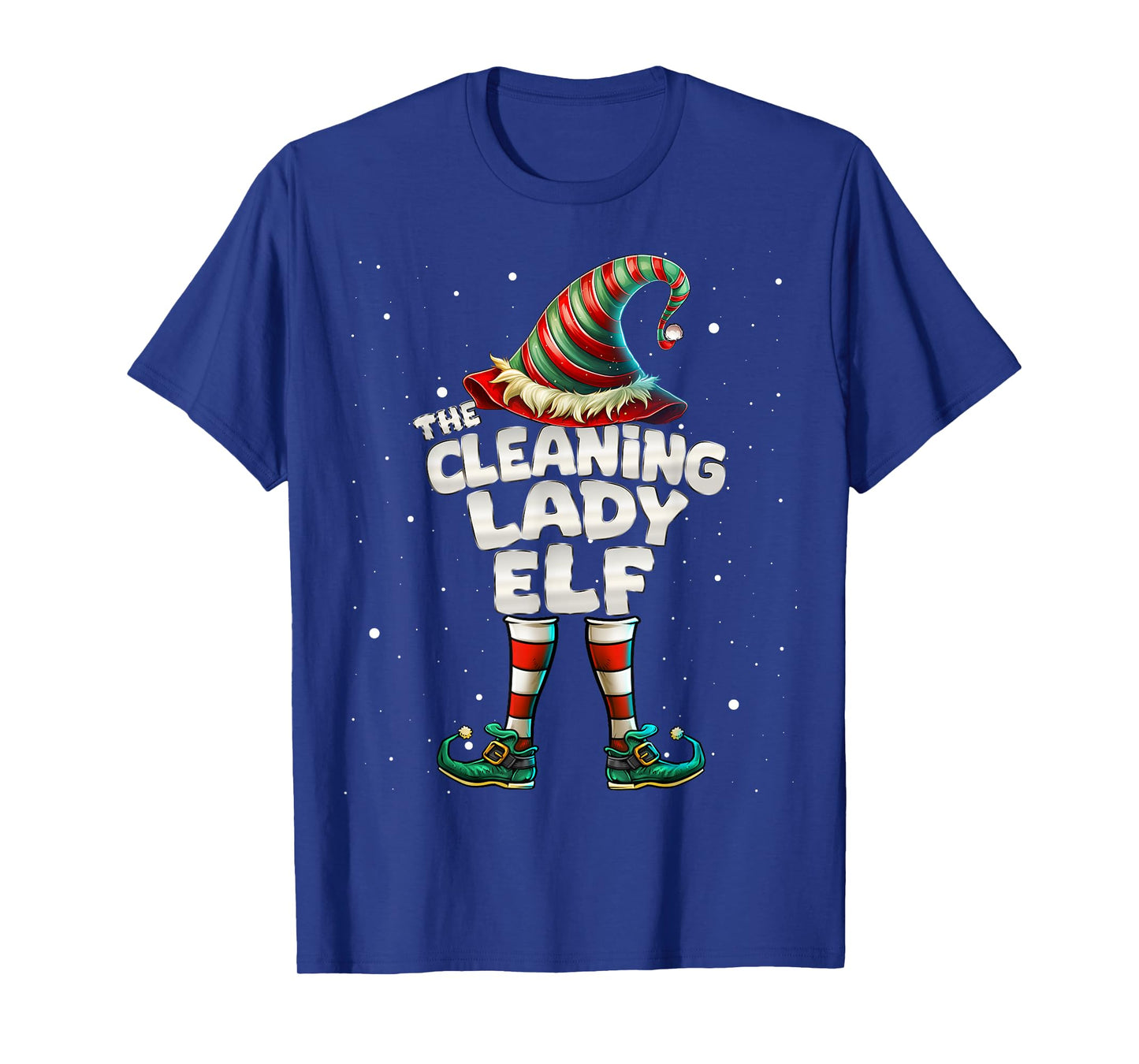 The Cleaning Lady Elf Family Matching Group Christmas T-Shirt