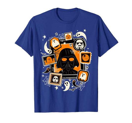 Star Wars Darth Vader And Ghosts Halloween Poster T-Shirt
