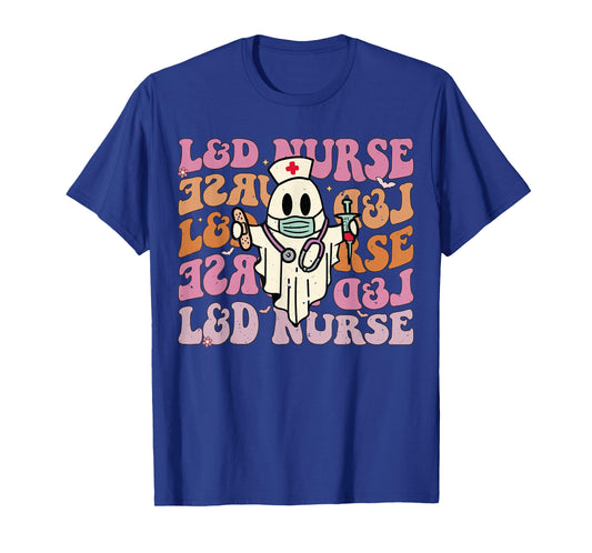 Groovy Labor & Delivery Funny Halloween Costume L&D Nurse T-Shirt