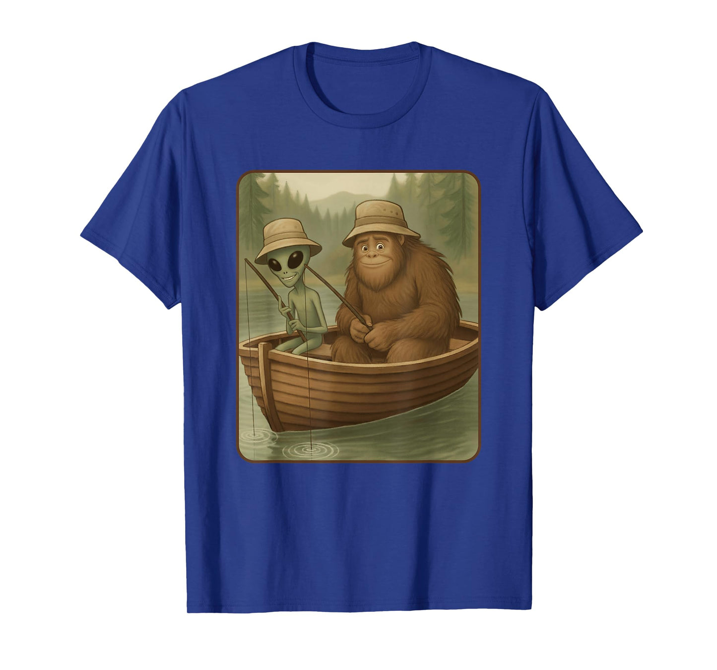 Sasquatch Fishing & Bigfoot Fishing | Funny Fishing T-Shirt