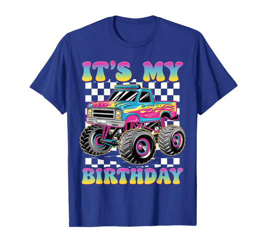 Monster Truck Lover It's My Birthday Monster Truck T-Shirt