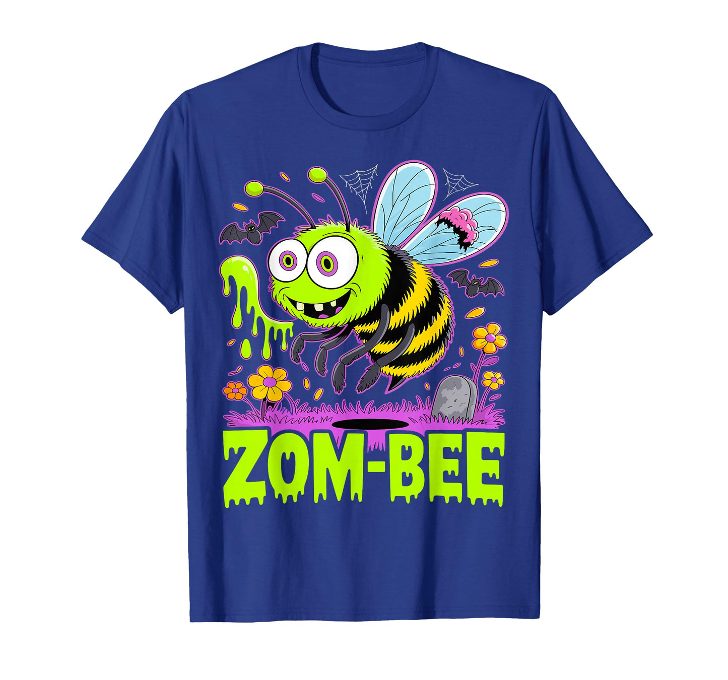 Zom-Bee Cute Zombie Bee Funny Halloween Tee T-Shirt