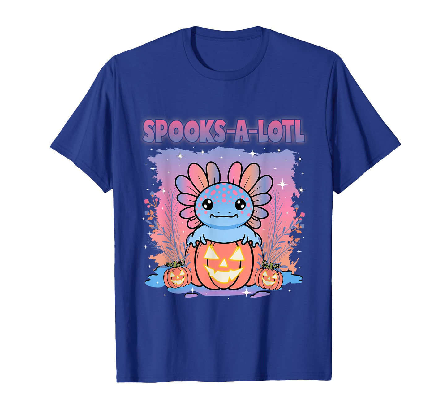 Spooks-A-Lotl Funny Halloween Cute Kawaii Axolotl Costume T-Shirt