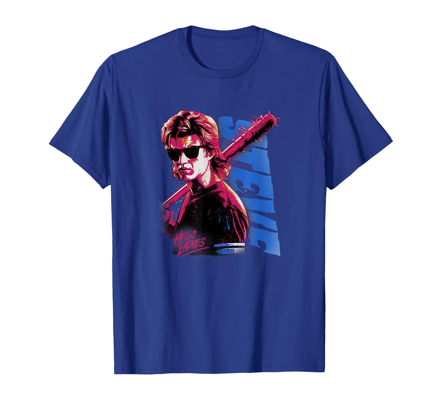 Stranger Things Stevie Splatter Punk Hello Ladies T-Shirt