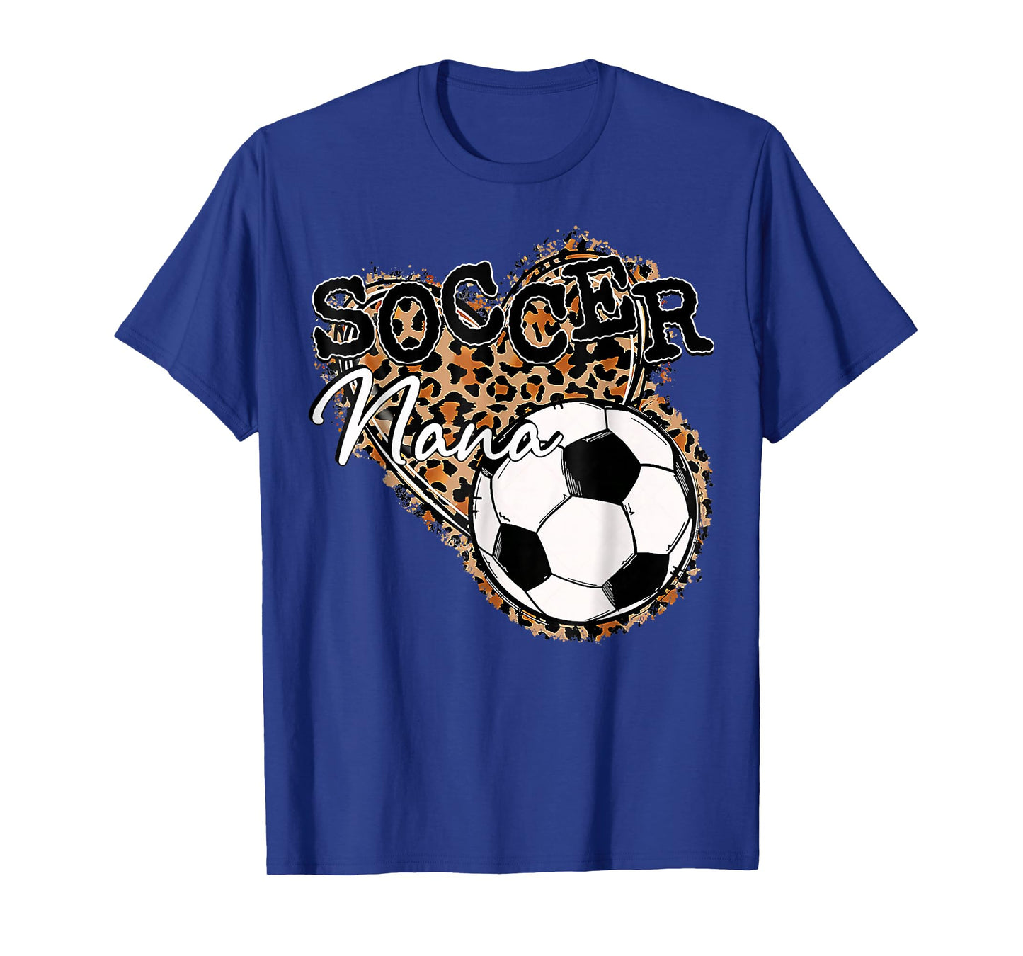 Soccer Nana Leopard Mother's Day T-Shirt