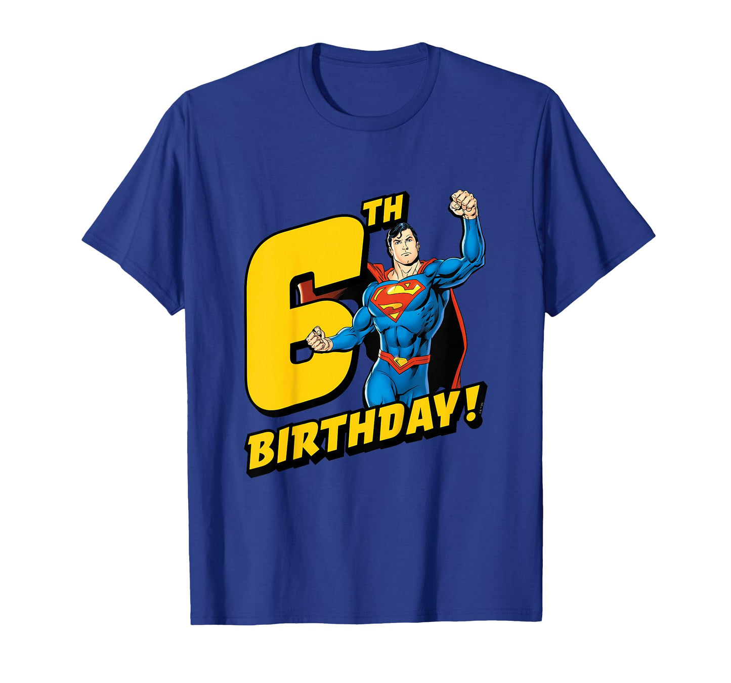 Kids Superman 6th Birthday T-Shirt