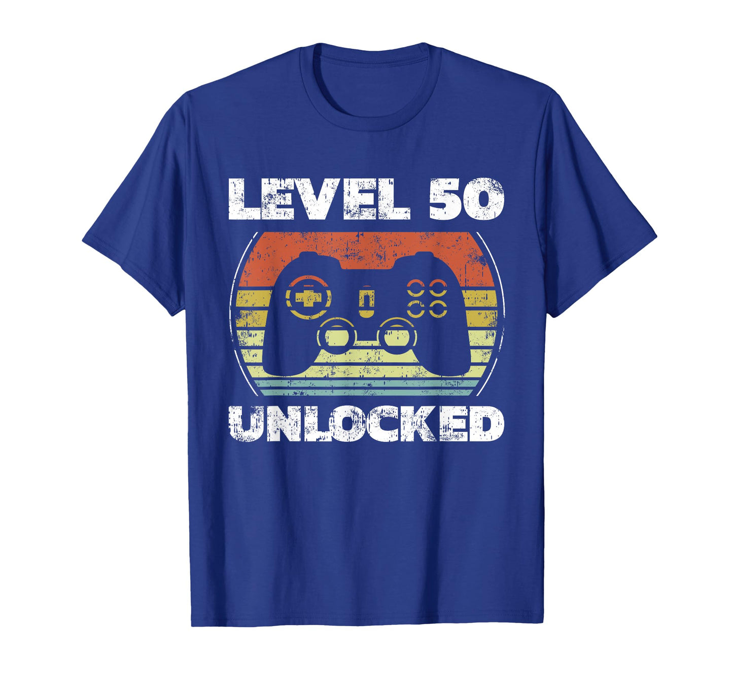 Level 50 Unlocked Funny Video Gamer 50th Birthday T-Shirt