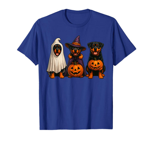 Dog Ghost Shirt, Cute Halloween Rottweiler Ghost Dog Mom T-Shirt