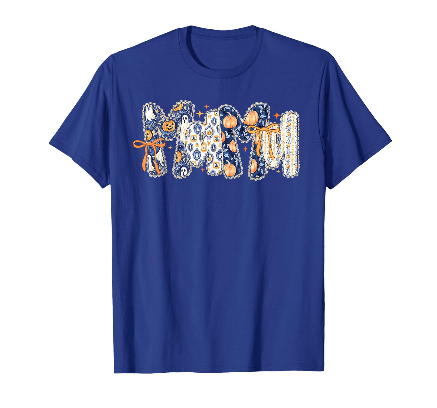 Mama Coquette Bow Thanksgiving Autumn Fall Pumpkin Ghost T-Shirt