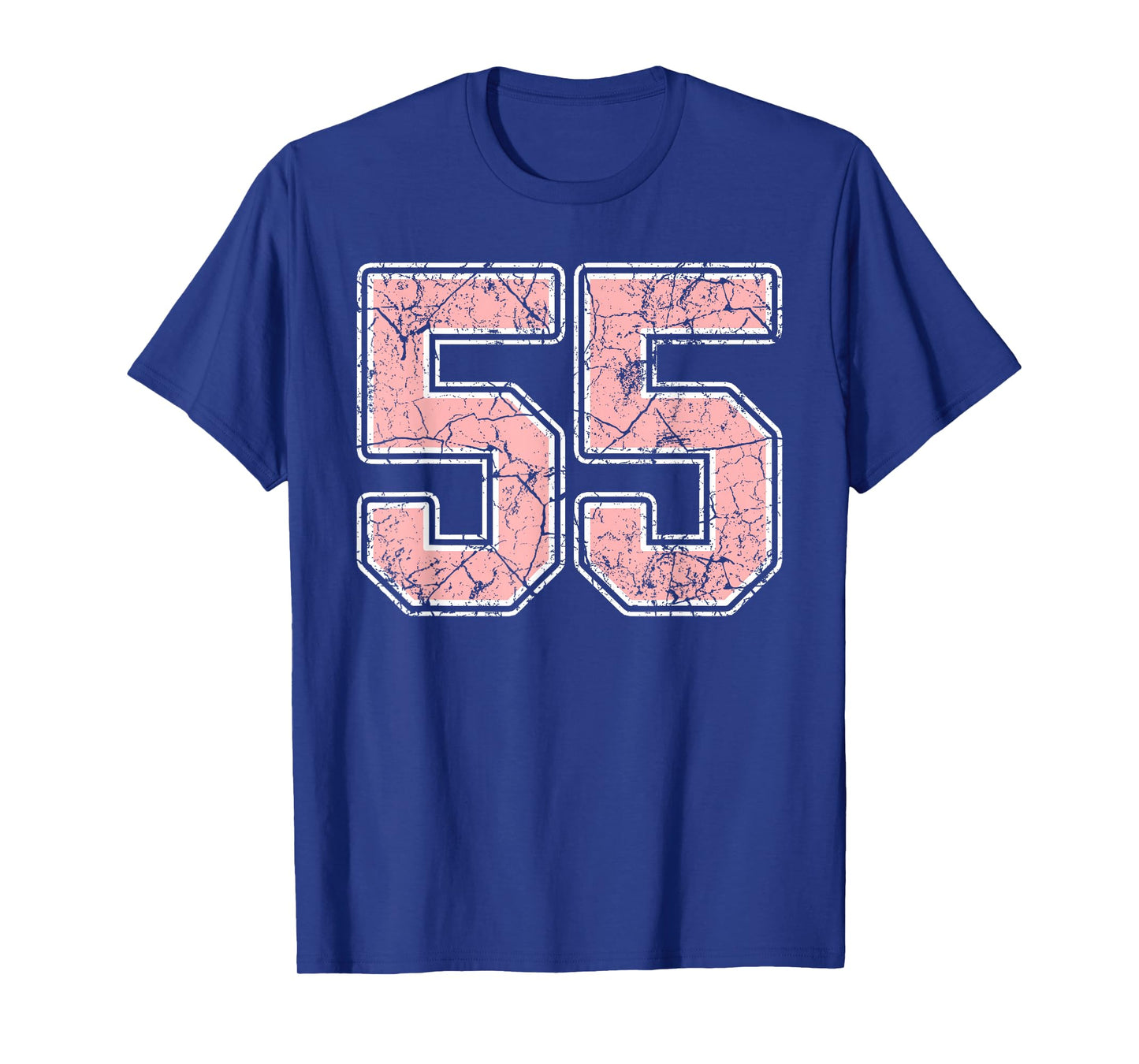 Pink and White Number 55 Jersey Player Uniform #55 Fan T-Shirt