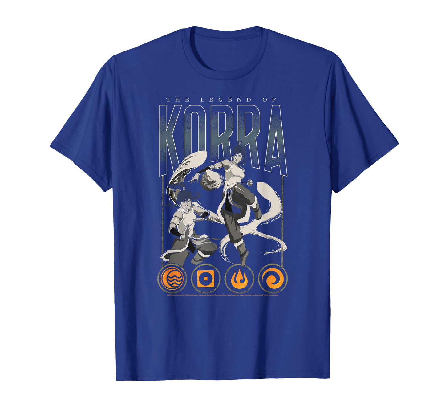 Avatar: Legend of Korra Poses and Elements Collage Anime T-Shirt