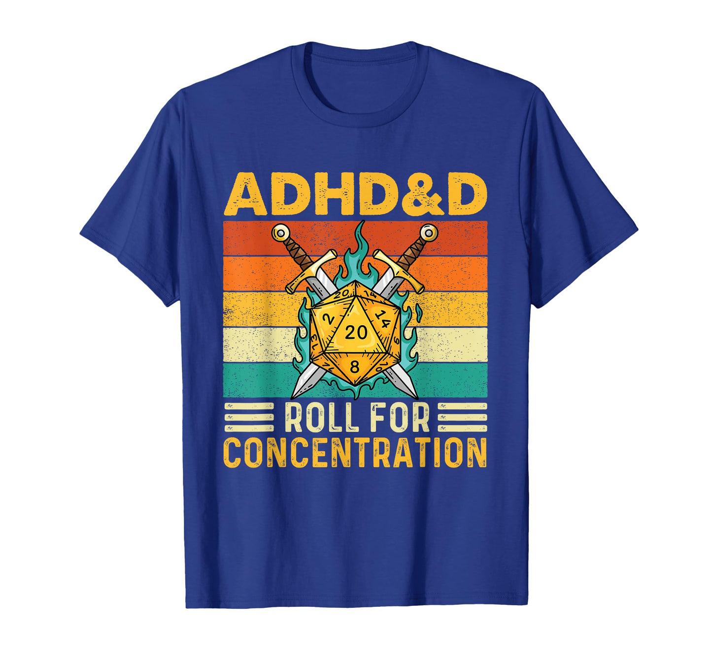 ADHD&D Roll for Concentration - RPG Tabletop Games T-Shirt