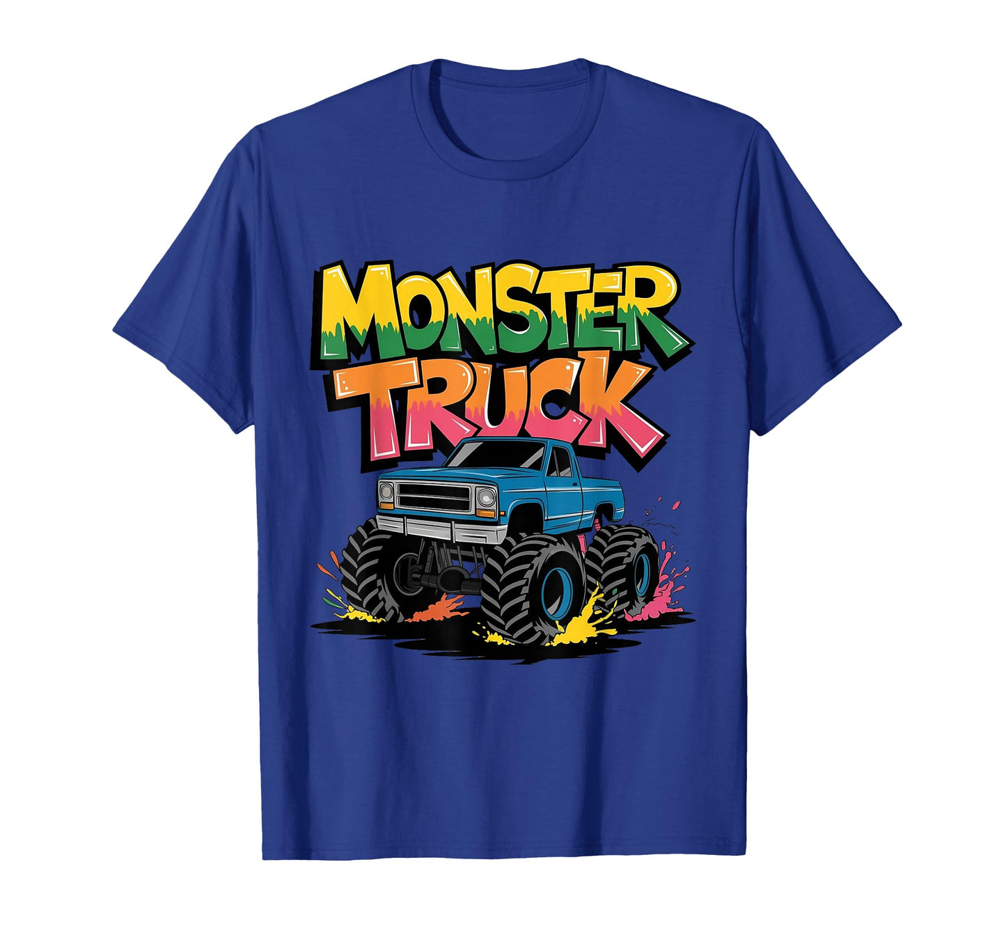 Monster Truck Toddlers Kids Colorful Graffiti Monster Truck T-Shirt