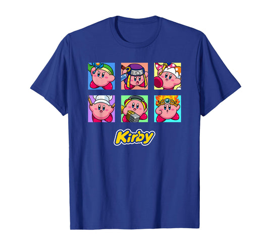 Kirby Selected Abilities Collage Pop Art Full Color T-Shirt