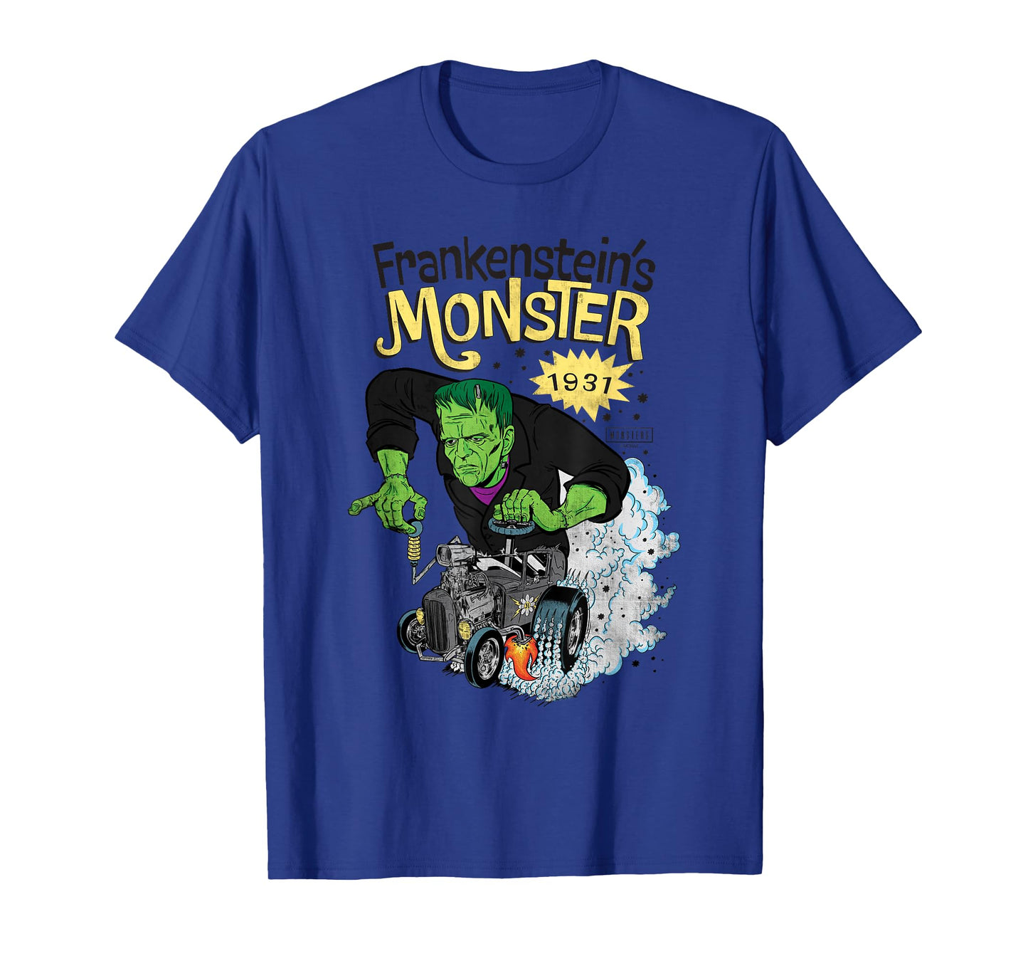 Universal Monsters Frankenstein's Monster Hod Rod T-Shirt