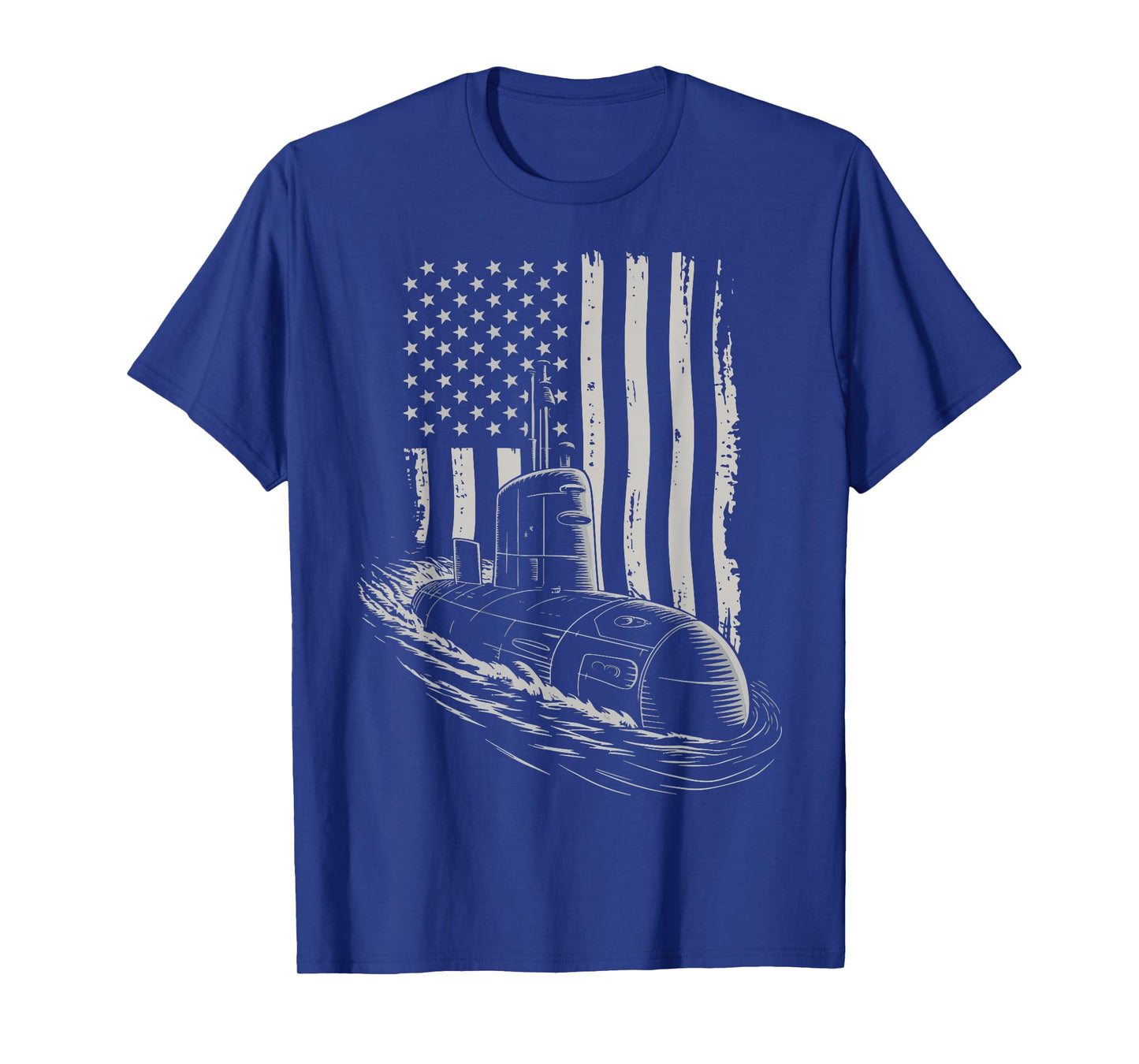 Submarine USA Flag Veteran 4th of July T-Shirt