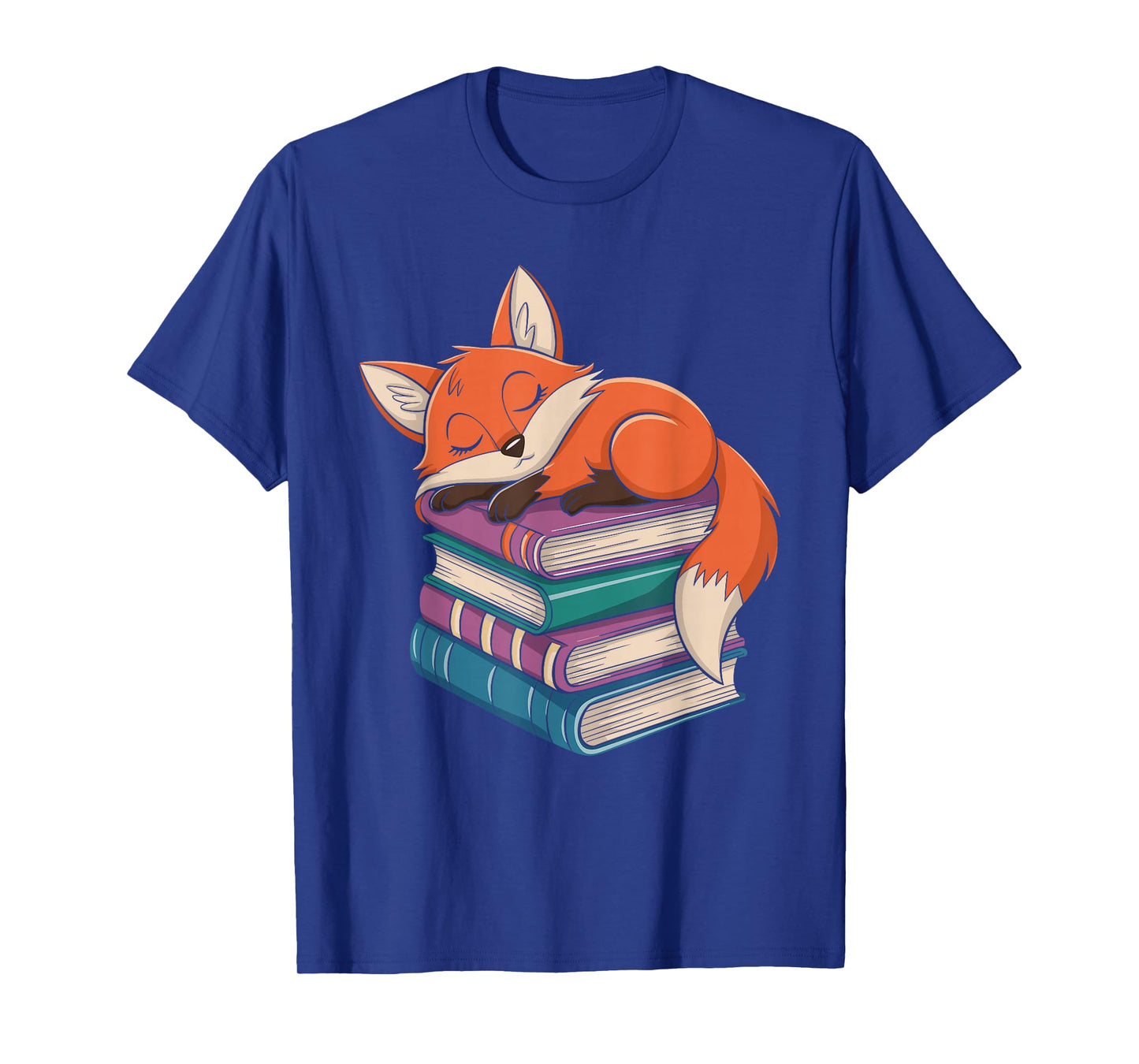 Fox Reading Book Pajama Sleep T-Shirt